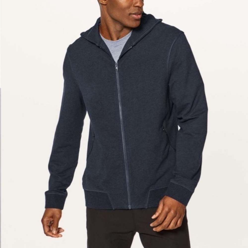 Lululemon Navy Inkwell Crosscut Hoodie Sweatshirt Sz S Athleisure Gym Workout